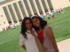 Pooja with her friend, Nuriyah at Emirates International School