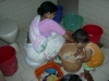 Arjun helping ammamma with the washing